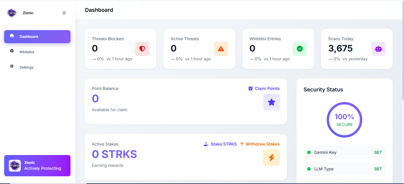 Zionic Dashboard - Gemini 3 Reasoning Visualization